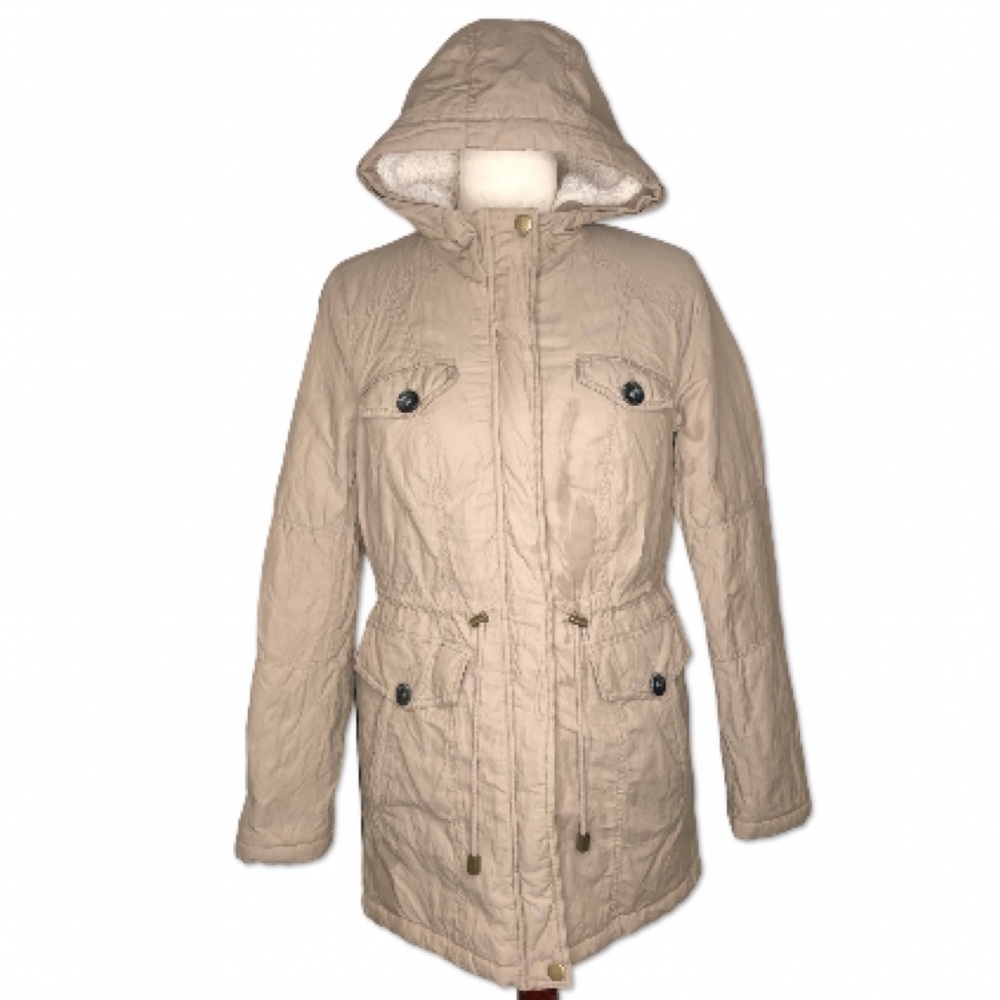 Denver Hayes | Puffer Long Mid Length Trench Coat | Sherpa lined | XS